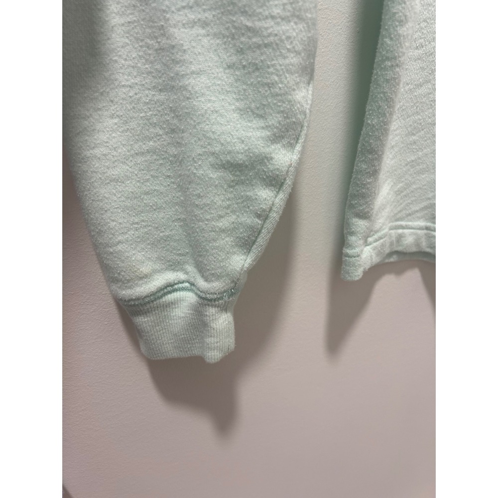 Victoria's Secret PINK Mint Green Palm Tree Sweatshirt XS Crewneck Tropical - Picture 8 of 10